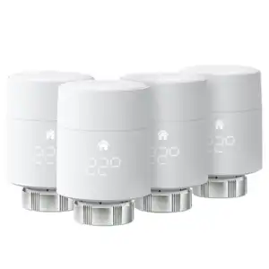 TADO V3 Smart Radiator Thermostat Add-on - Pack of 4, White - Image 2