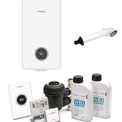 Worcester Greenstar 4000 30KW Combi Boiler + Flue Kit + System Pack with Boiler Installation