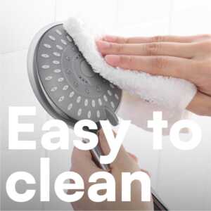 Adjustable Shower Head with High Pressure - Universal Handheld Showerhead with 5 Different Spray Modes - Powerful Chrome Replacement - for Low Water Pressure