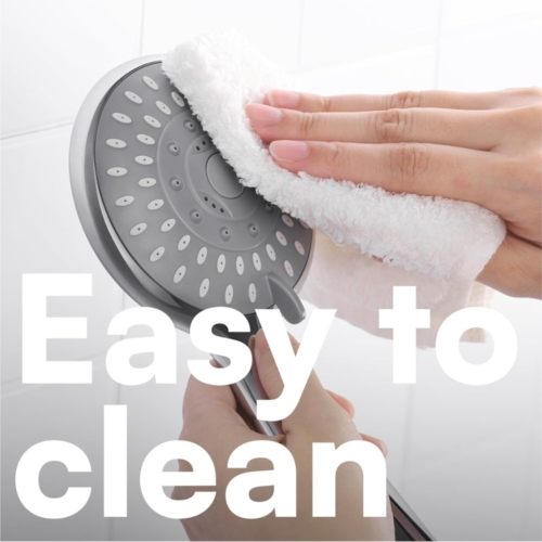 Adjustable Shower Head with High Pressure - Universal Handheld Showerhead with 5 Different Spray Modes - Powerful Chrome Replacement - for Low Water Pressure