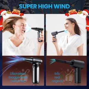 Compressed Air Duster Mini Blower Turbo Fan- 300000 RPM Electric Duster- Keyboard Cleaning kit- No Canned- Replace Compressed air can- Jet Dry Blower- Car Dryer air Blower - Image 3