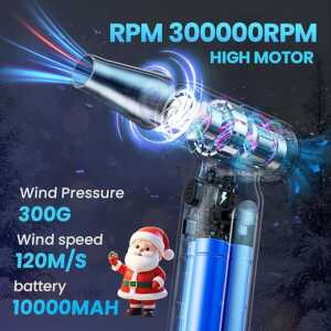 Compressed Air Duster Mini Blower Turbo Fan- 300000 RPM Electric Duster- Keyboard Cleaning kit- No Canned- Replace Compressed air can- Jet Dry Blower- Car Dryer air Blower - Image 2