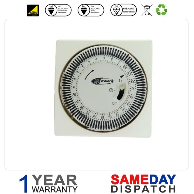 Vokera 24-Hour Mechanical Boiler Timer Clock (201 / 01.76.5067.1) | UK ...