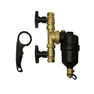MagnaClean Central Heating Magnetic System Boiler Filter AFM-08 22mm Ball Valves 1200 Gause - Image 3