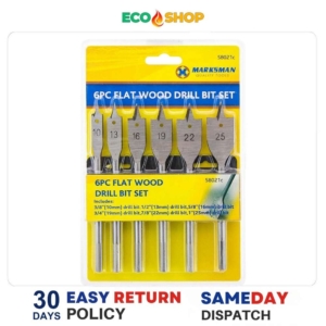 Marksman  6Pc Flat Wood Drill Bit Set
