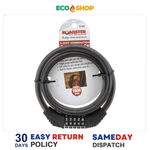 Roadster 5-Digit Combination Cable Lock