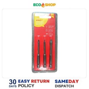 Amtech 3Pc Hex Drive Glass And Tile Bit Set