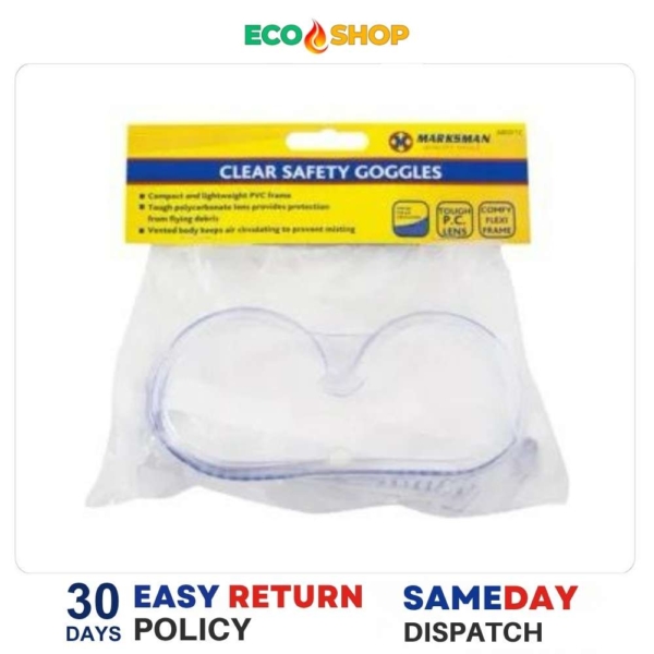 158 clear safety goggles