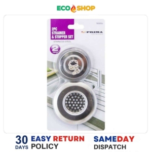 Prima 2Pc Strainer And Stopper