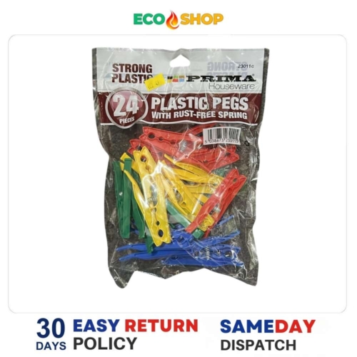 Prima Plastic Pegs With Rust-Free Springs