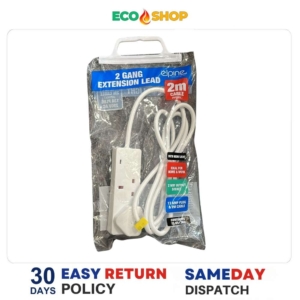 Elpine 2 Gang Extension Lead 2M