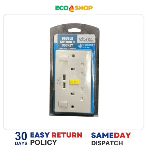 Elpine Double Switched Socket
