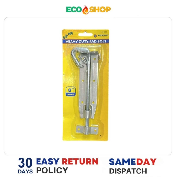 254 heavy duty pad bolt 8 inch