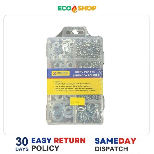 Marksman 155Pcs Flat And Spring Washers