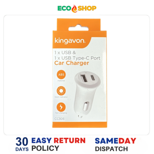 Kingavon Car charger USB & TYPE C