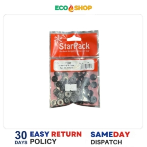 Starpack Screw Cup And Cover Nos 6 & 8 Black