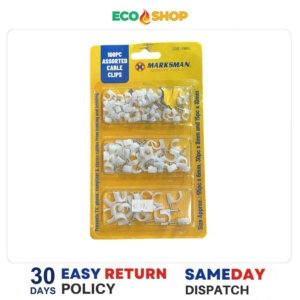 Marksman 100Pcs Assorted Cable Clips