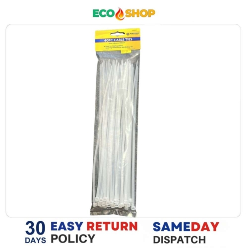 Marksman 40Pcs Cable Ties 4.8Mm X 300Mm