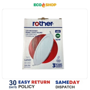 Rother LED Recessed Panel Light Round 160-240V Cool White - Image 1