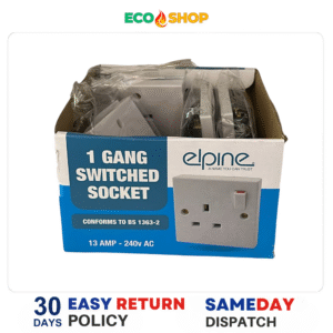 Elpine 1 Gang Switched Socket