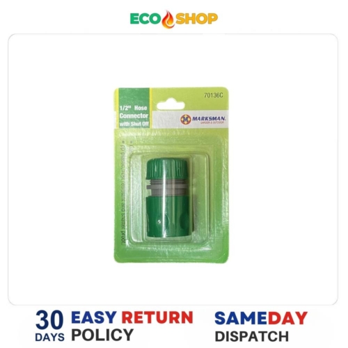 Marksman 1/2" Hose Connector With Shut Off