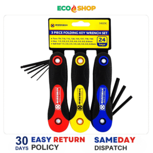3 Piece Folding Key Wrench Set