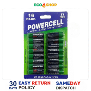 16 Pack POWERCELL Super Extra Heavy Duty AA UM-4 Batteries