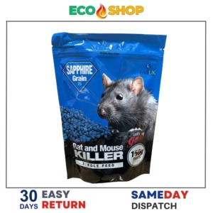 Lodi Sapphire Grain Bait Rat & Mouse Killer Poison Single Feed Brodifacoum (150g Pouch) - Image 1