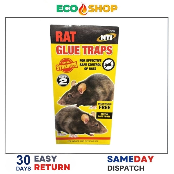 Nti Extra Strength Rat Glue Traps Pack of 2 (21012c) front image