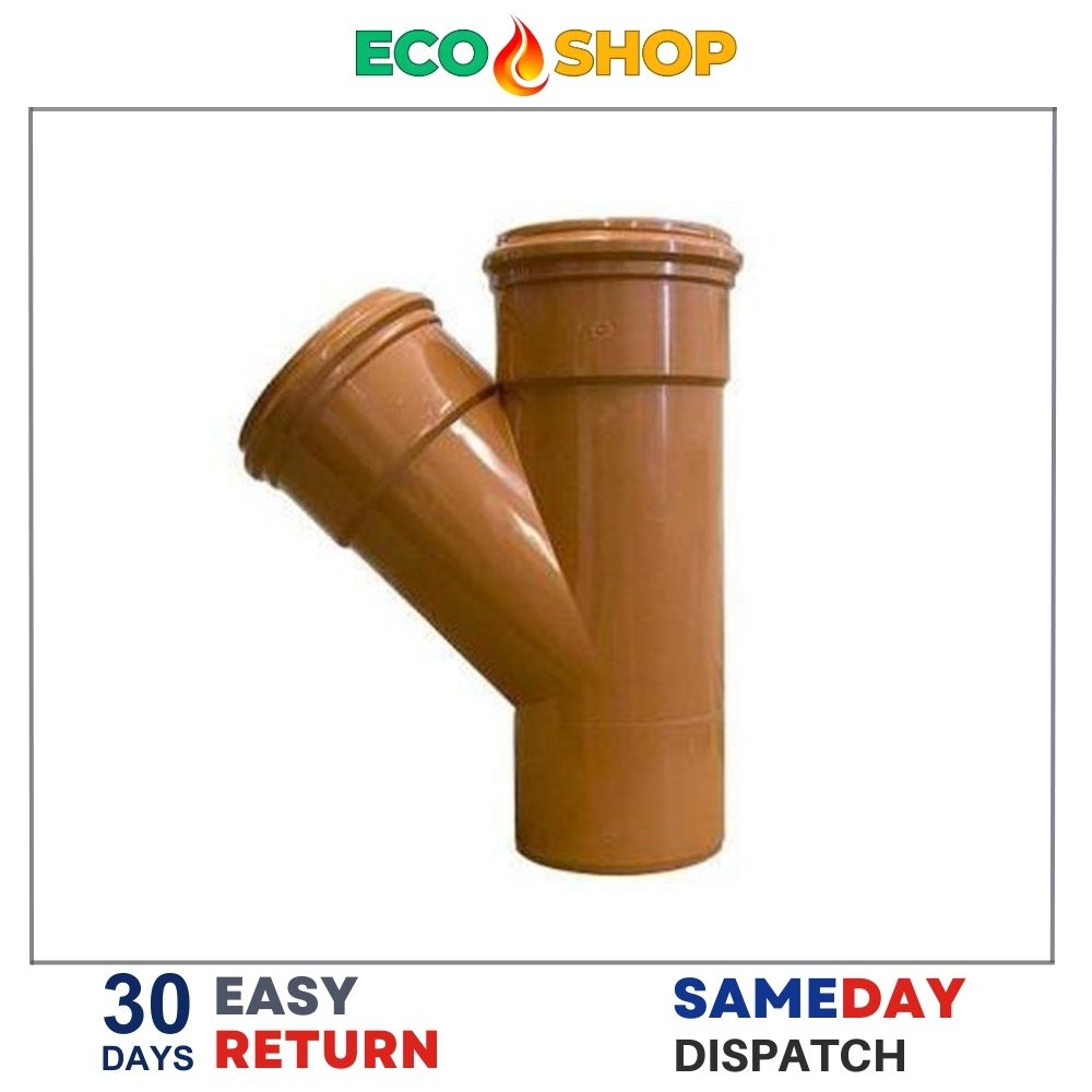 415 Double Socket Branch Y 110Mm and 45 Degree