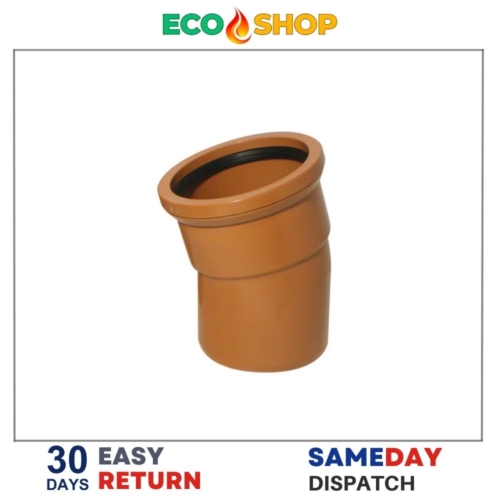 15 Degree Bend single socket 110Mm