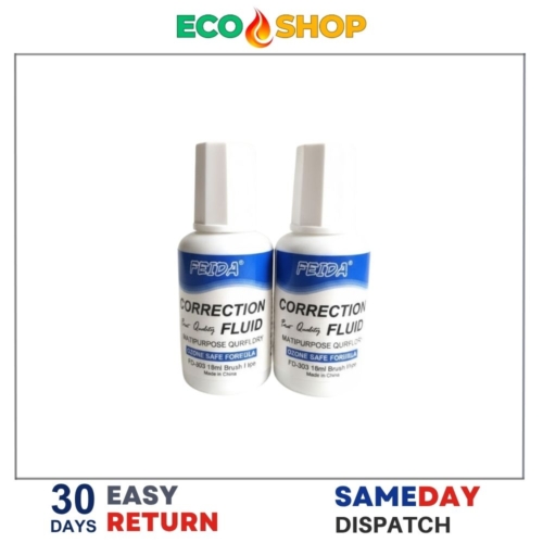 Feida Correction Fluid Twin Pack (2x18ml) - Image 2