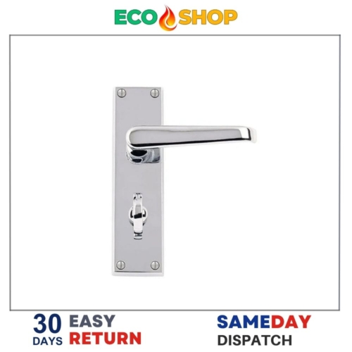 Flat Bathroom Handles Chrome Plated - Image 2