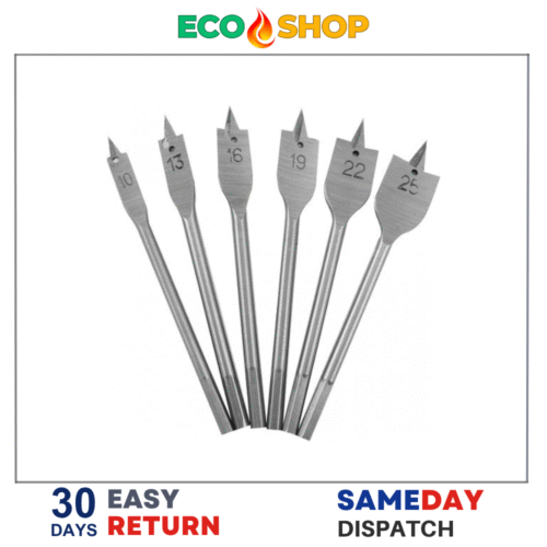 Marksman 6Pc Flat Wood Drill Bit Set - Image 2