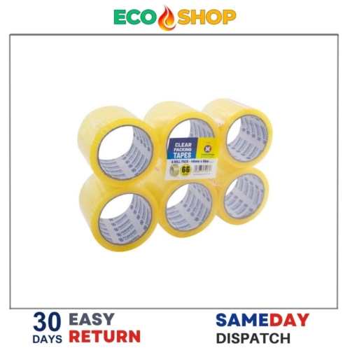 Marksman Clear Packing Tape 6 Roll Pack - Image 2