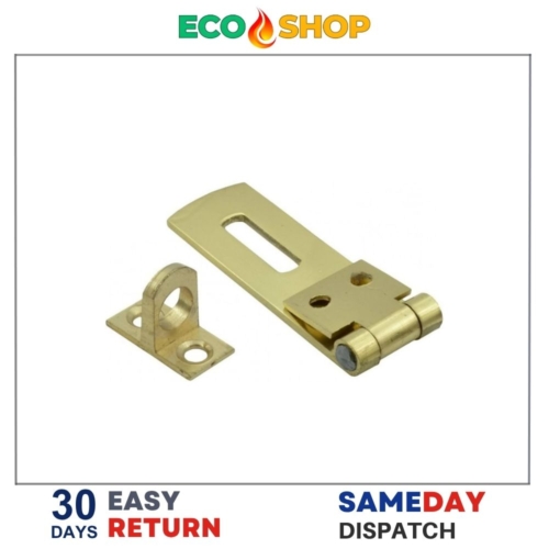 Securit Brass Hasp And Staple 75mm - Image 2