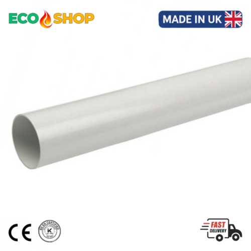 21.5mm White Overflow Pipe (3m Waste Pipe)