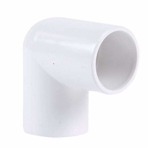 21.5mm White Solvent Weld 90 Degree Overflow Waste Pipe Bend Elbow Fitting - Image 4