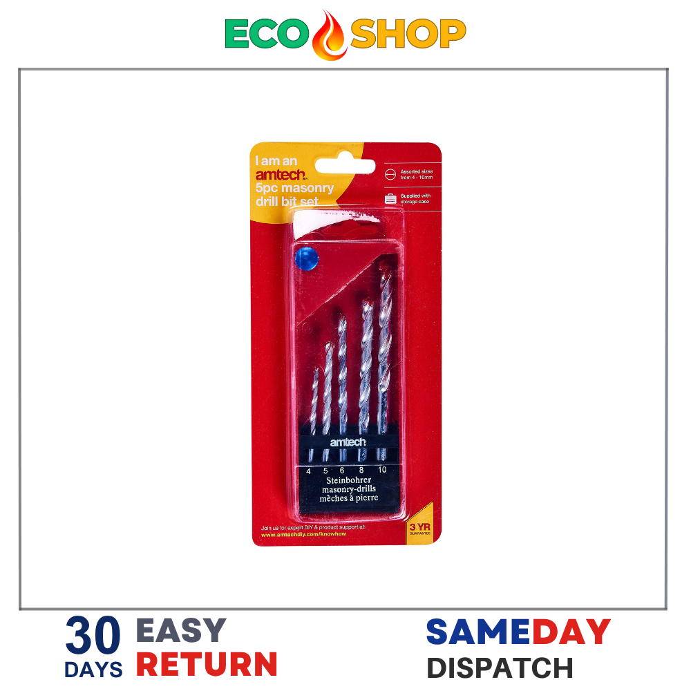 493 5pc masonry drill bit set