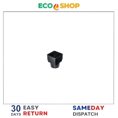 Square To Round Down-Pipe Adaptor - Bulk:50 Units