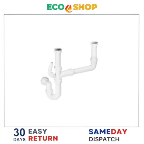 Double & 1 1/2 Bowl Sink Kit White 40Mm