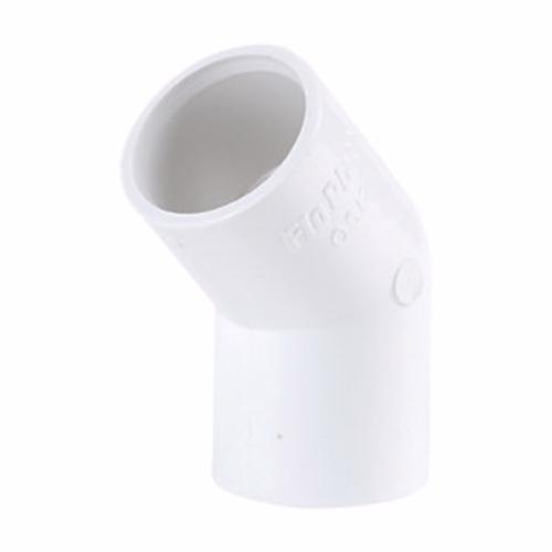 21.5mm White Solvent Weld 135° (45°) Overflow Waste Pipe Offset Elbow Fitting - Image 5