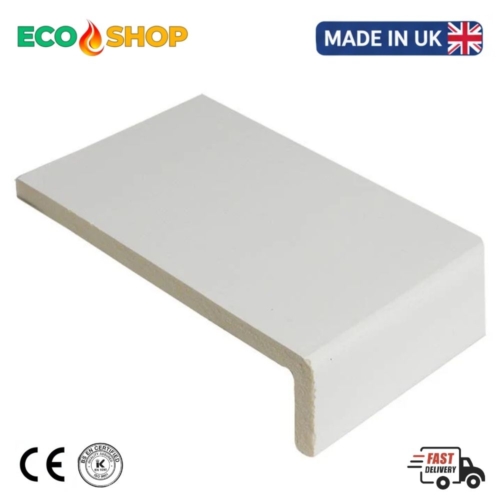 uPVC Window Cill Capping Board Cover 1m 1.5m White Over Cladding Trim - Image 1